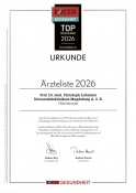 Focus Ärzteliste 2026 Prof. Lohmann Hüftchirurgie